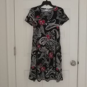 NEW Lularoe XXS Paisley Hearts Jessie Dress